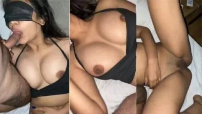 Desi sex video of Mask Girl fucking her boyfriend and giving him a blowjob