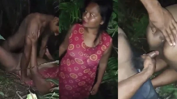 mms of Indian desi sex In a bush, two boys fuck a girl.